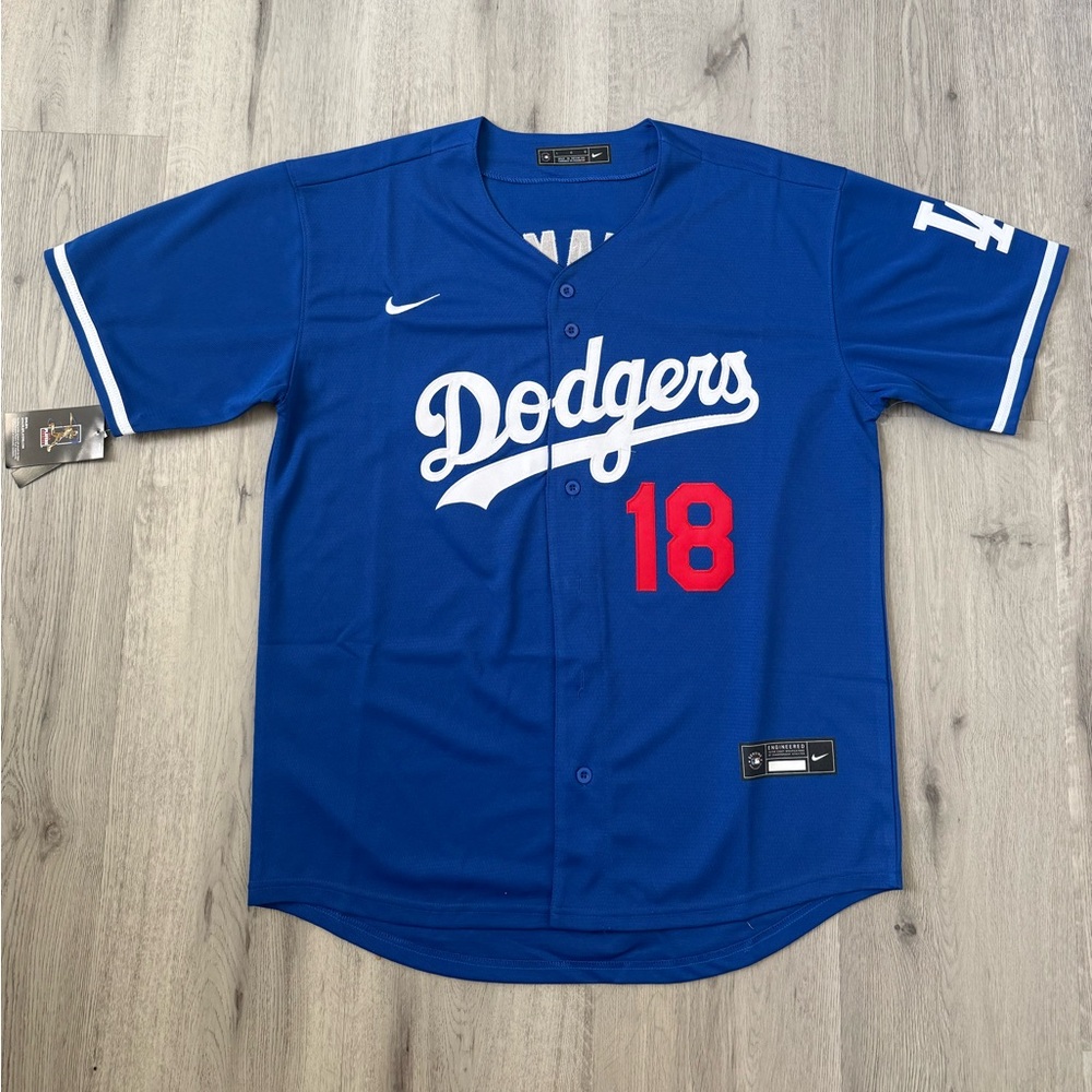 Yoshinobu Yamamoto Los Angeles Dodgers MLB Baseball Jersey NWT Men’s large